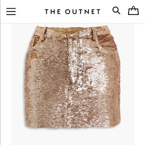 IRO Sequined woven mini skirt